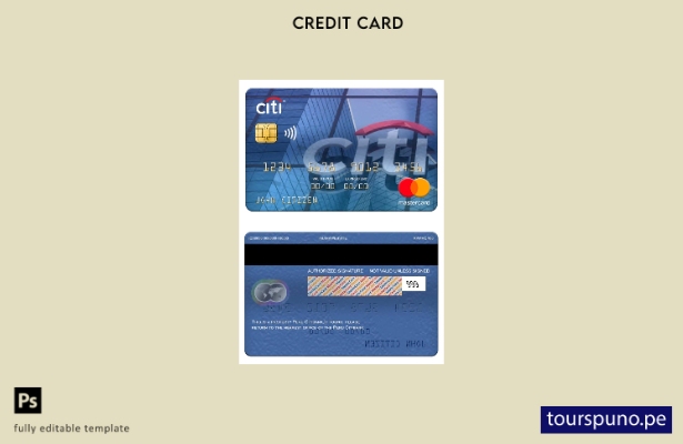 lista para imprimir plantilla mastercard peru Citibank